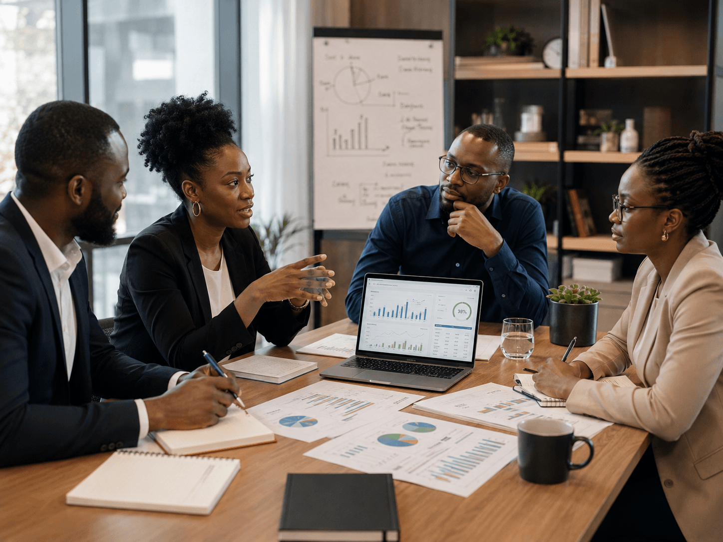 SME management and financial performance review meeting