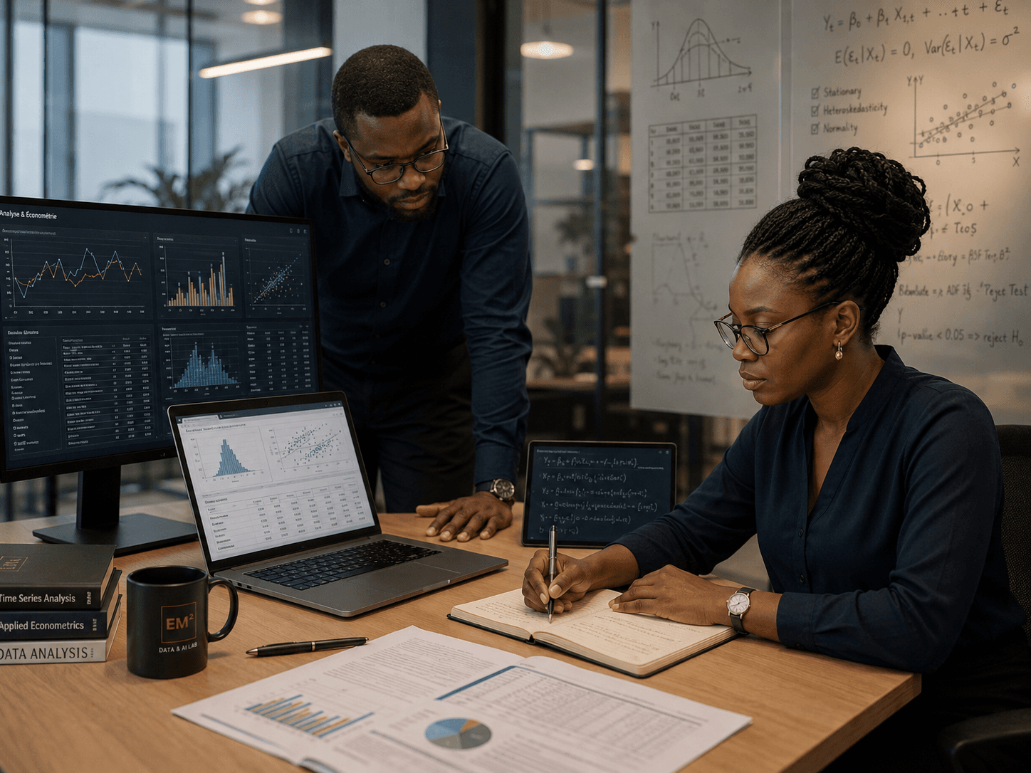 Statistical and econometric analysis with charts and models
